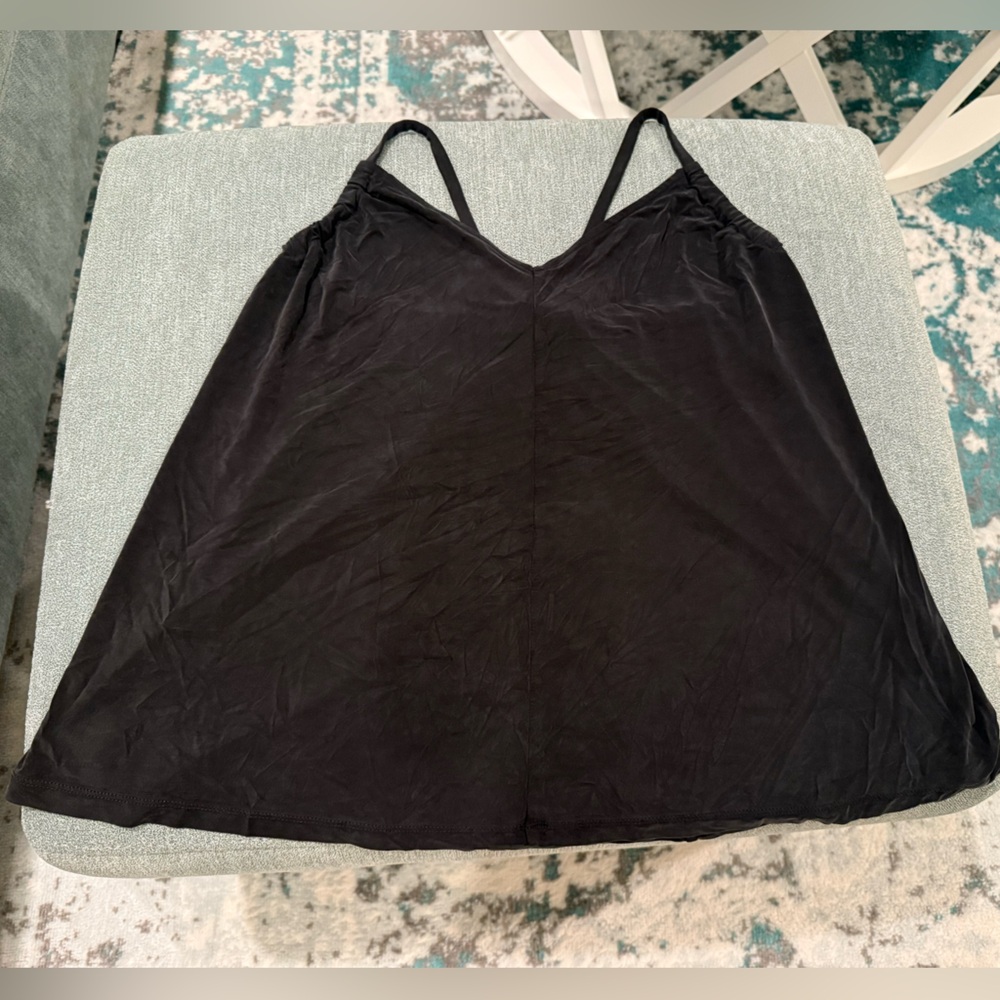 Lou & Grey Flowy Black Tank Top